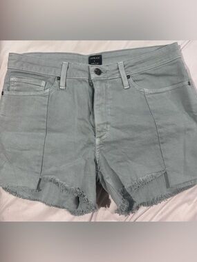 Never worn Just Black Sage Green Frayed Hem Women's Shorts
